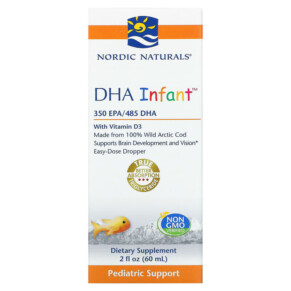 Nordic Naturals DHA Infant with Vitamin D3 2 fl oz (60 ml) 768990537882