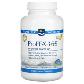 Nordic Naturals ProEFA - 3-6-9 Lemon 1.000 mg 180 Softgels 768990040917