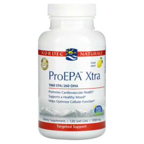 Nordic Naturals ProEPA Xtra Lemon 1.000 mg 120 Soft Gels 768990070631