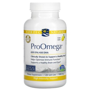Nordic Naturals ProOmega Lemon 1.000 mg 120 Soft Gels 768990131202