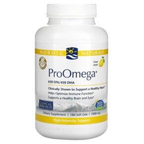 Nordic Naturals ProOmega Lemon 1.000 mg 180 Soft Gels 768990141201