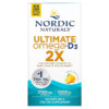 Nordic Naturals Ultimate Omega 2X with Vitamin D3 Lemon 60 Softgels 768990021558