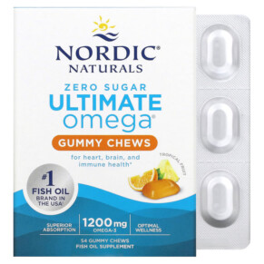 Nordic Naturals Ultimate Omega Tropical Fruit 600 mg 54 Gummy Chews 768990018039