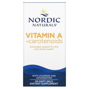 Nordic Naturals Vitamin A + Carotenoids 30 Softgels 768990015304