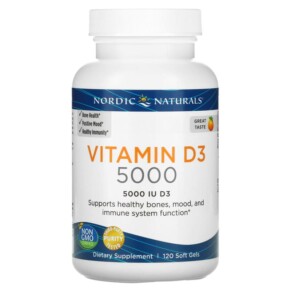 Nordic Naturals Vitamin D3 5000 Orange 5.000 IU 120 Soft Gels 768990015038