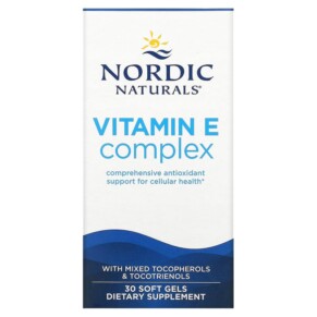 Nordic Naturals Vitamin E Complex 30 Soft Gels 768990015328