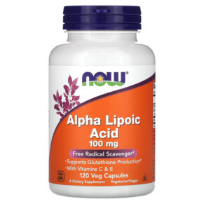 NOW Foods Alpha Lipoic Acid 100 mg 120 Veg Capsules 733739030412