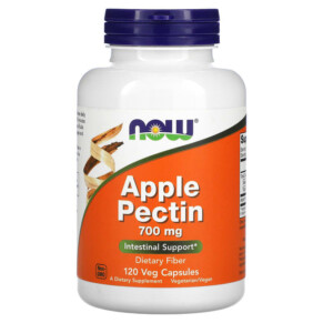 NOW Foods Apple Pectin 700 mg 120 Veg Capsules 733739064257