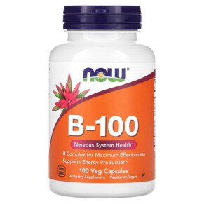NOW Foods B-100 100 Veg Capsules 733739004369