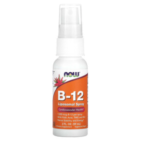 NOW Foods B-12 Liposomal Spray 1.000 mcg 2 fl oz (59 ml) 733739039101