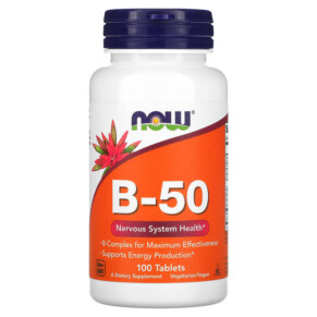 NOW Foods B-50 100 Tablets 733739004260