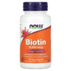 NOW Foods Biotin 5.000 mcg 60 Veg Capsules 733739004710