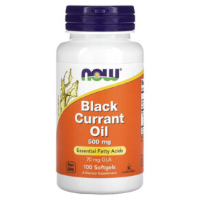 NOW Foods Black Currant Oil 500 mg 100 Softgels 733739017154