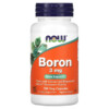 NOW Foods Boron 3 mg 100 Veg Capsules 733739014108