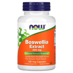 NOW Foods Boswellia Extract 250 mg 120 Veg Capsules 733739046147