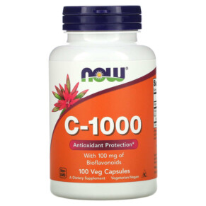 NOW Foods C-1000 with Bioflavonoids 100 Veg Capsules 733739006905