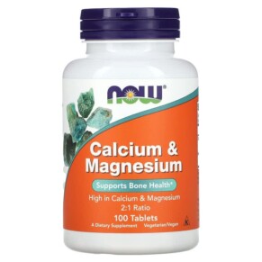 NOW Foods Calcium & Magnesium 100 Tablets 733739012708