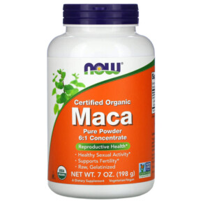 NOW Foods Certified Organic Maca Pure Powder 7 oz (198 g) 733739050359