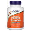 NOW Foods Chewable Papaya Enzymes 180 Lozenges 733739029706