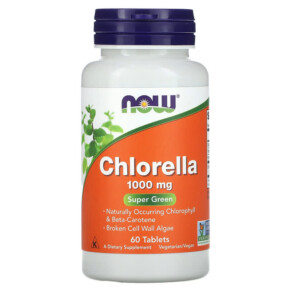 NOW Foods Chlorella 1.000 mg 60 Tablets 733739026309