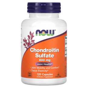 NOW Foods Chondroitin Sulfate 600 mg 120 Capsules 733739032263