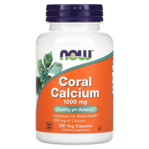NOW Foods Coral Calcium 1.000 mg 100 Veg Capsules 733739012739