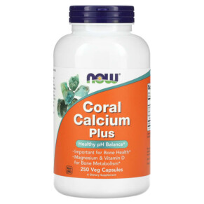 NOW Foods Coral Calcium Plus 250 Veg Capsules 733739012814