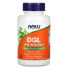NOW Foods DGL with Aloe Vera 400 mg 100 Veg Capsules 733739046543