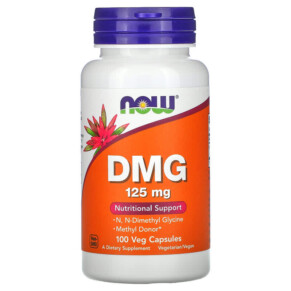 NOW Foods DMG 125 mg 100 Veg Capsules 733739004727