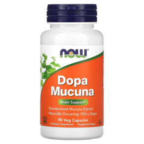 NOW Foods Dopa Mucuna 90 Veg Capsules 733739030924