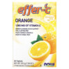 NOW Foods Effer-C Effervescent Drink Mix Orange 1.000 mg 30 Packets .26 oz (7.5 g) Each 733739006134