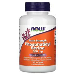 NOW Foods Extra Strength Phosphatidyl Serine 300 mg 50 Softgels 733739023926