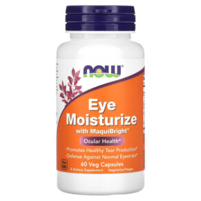 NOW Foods Eye Moisturizer with MaquiBright 60 Veg Capsules 733739030849