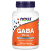 NOW Foods GABA 750 mg 100 Veg Capsules 733739000897