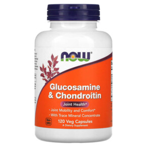 NOW Foods Glucosamine & Chondroitin 120 Veg Capsules 733739032287
