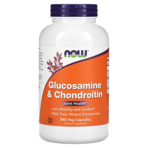 NOW Foods Glucosamine & Chondroitin 240 Veg Capsules 733739032294