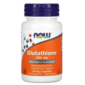 NOW Foods Glutathione 250 mg 60 Veg Capsules 733739000965