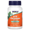 NOW Foods GTF Chromium 200 mcg 100 Tablets 733739014306