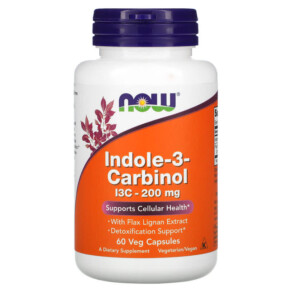 NOW Foods Indole-3-Carbinol 200 mg 60 Veg Capsules 733739030566