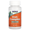 NOW Foods Iron Complex 100 Tablets 733739014405