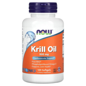 NOW Foods Krill Oil 500 mg 120 Softgels 733739016263