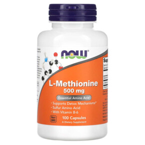 NOW Foods L-Methionine 500 mg 100 Capsules 733739001177