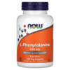 NOW Foods L-Phenylalanine 500 mg 120 Veg Capsules 733739001320