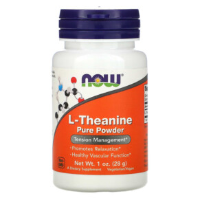 NOW Foods L-Theanine Pure Powder 1 oz (28 g) 733739002624