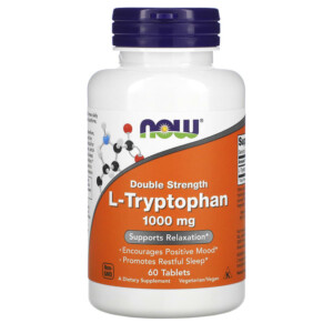NOW Foods L-Tryptophan Double Strength 1.000 mg 60 Tablets 733739001696