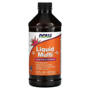 NOW Foods Liquid Multi Wild Berry 16 fl oz (473 ml) 733739037732