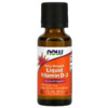 NOW Foods Liquid Vitamin D-3 Extra Strength 1.000 IU 1 fl oz (30 ml) 733739003713