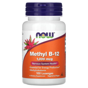 NOW Foods Methyl B-12 1.000 mcg 100 Lozenges 733739004956