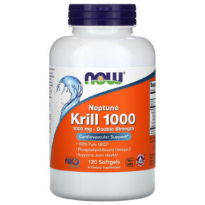NOW Foods Neptune Krill 1000 1.000 mg 120 Softgels 733739016294