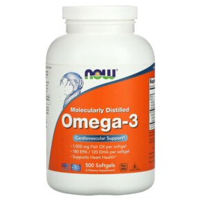 NOW Foods Omega-3 180 EPA / 120 DHA 500 Softgels 733739016539